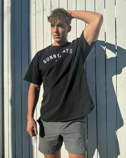 Sunny Days Club Tee - BLACK